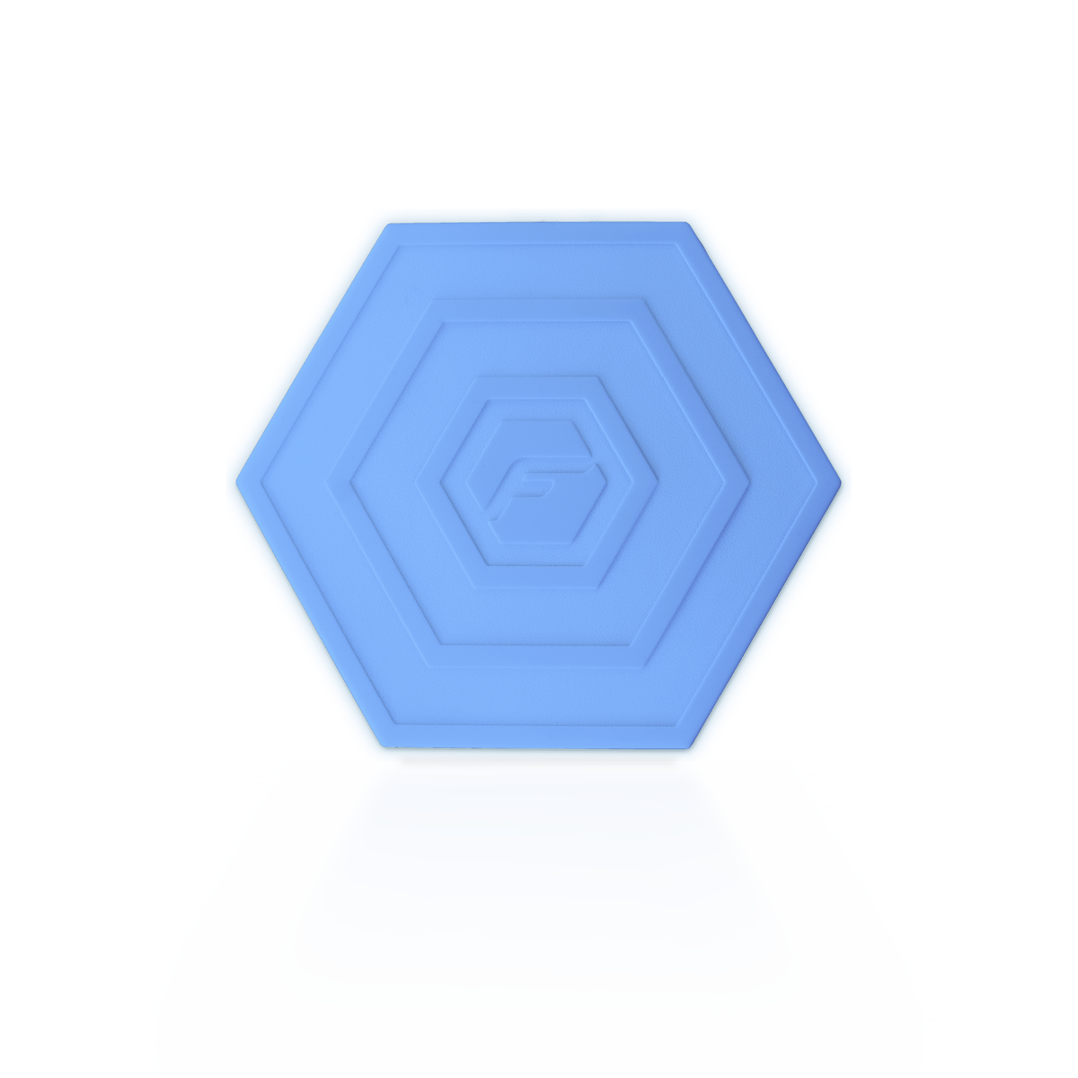 Cornflower Flabocce flab: one soft hexagon disc for flat bocce